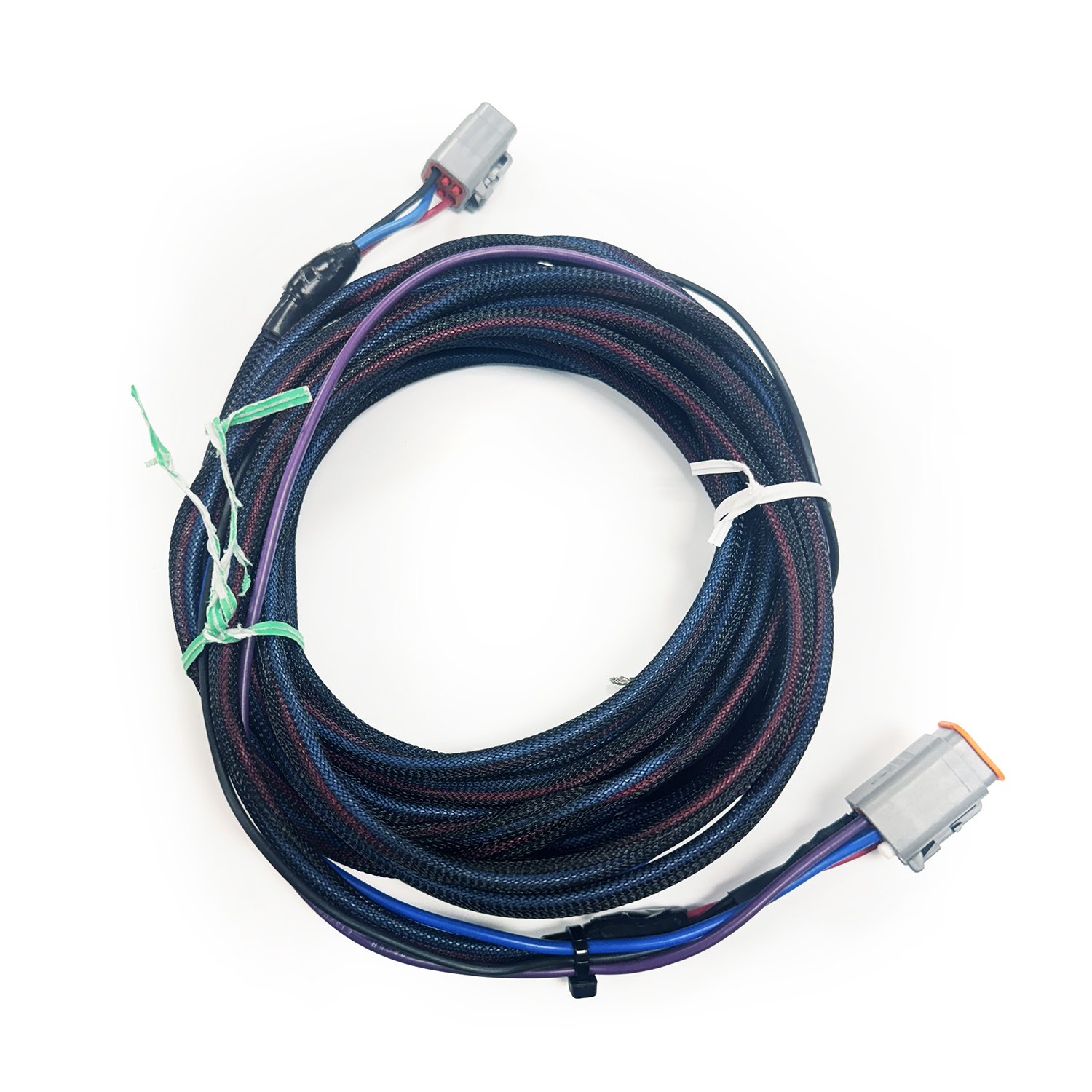 6 pin, 20’ long jack plate wire harness with split loom – DC5VWH-000000 Product Image 1