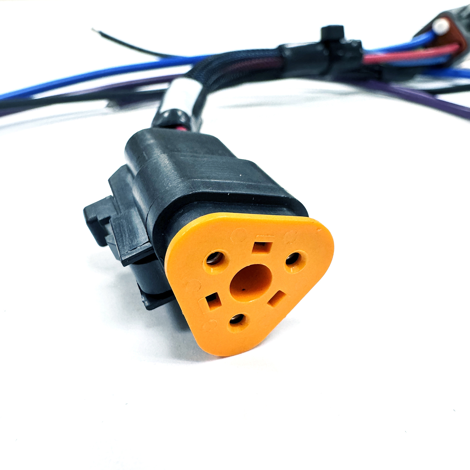 3 pin, 25’ long Jack plate wire harness with split loom – DC5VWH-201000 Product Image 2
