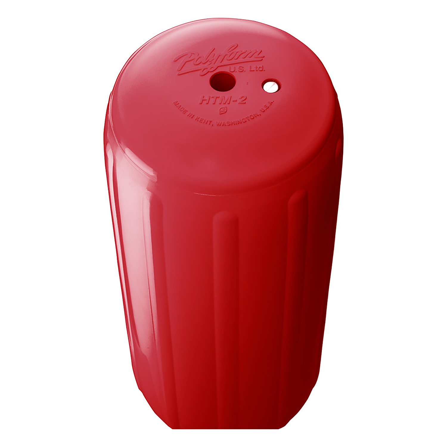 Red hole-in-the-middle (HTM) fender, small – FENDHTM1RD Product Image 2