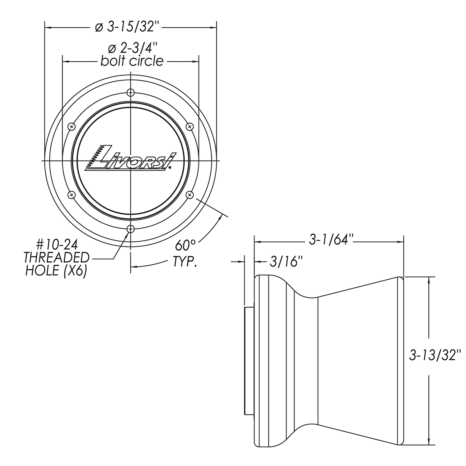 Billet steering wheel adapter – HA Product Image 2