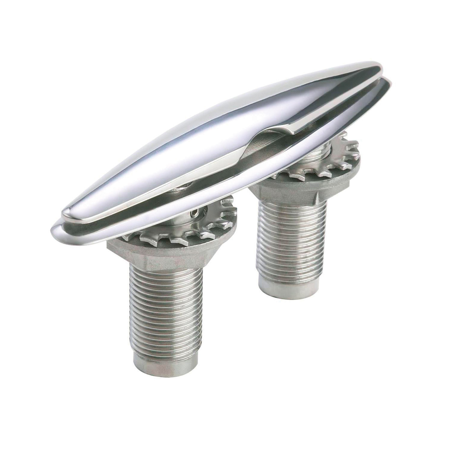 6″ polished stainless pull up cleat – PUC6 Product Image 1