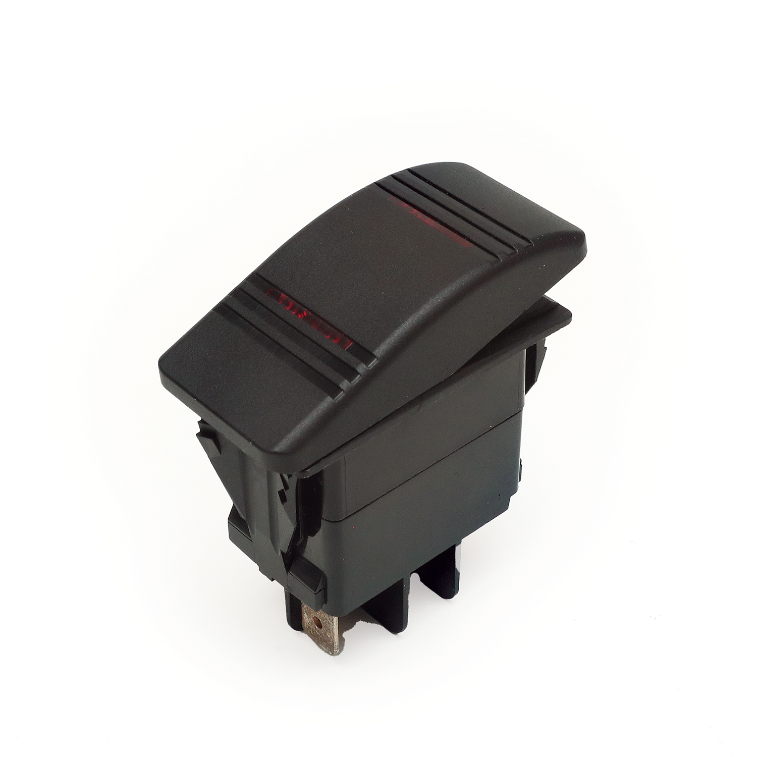 Rocker switch single on / off / on – RSSNFNLBK Product Image 1
