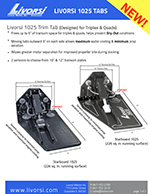 Livorsi 1025 trim tab kit with 10″ transom plate and electric indication – TTK1025EA thumbnail image