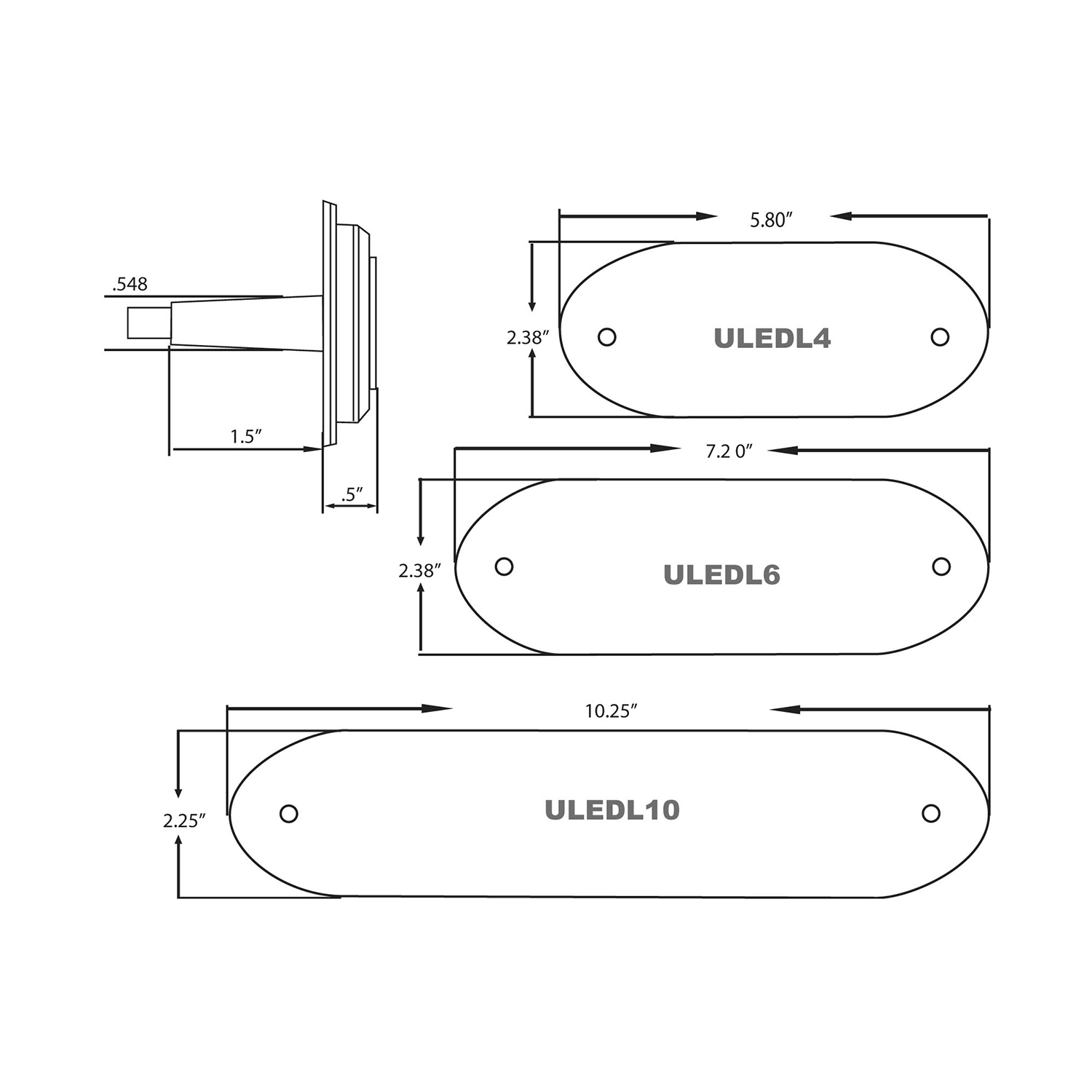 10 LED underwater light – ULEDL10 Product Image 3